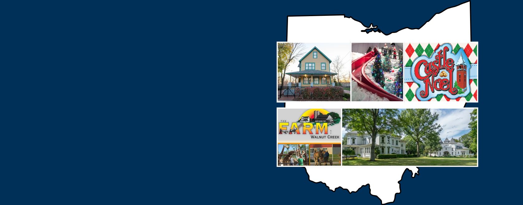 June MAP Trip includes the christmas story house and castle noel. The august map trip includes the Reeves Victorian Home and Carriage House Museum in Dover and the Farm at Walnut Creek.